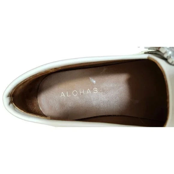 Alohas Trailblazer Crystal Beige Loafer Shoe EU 42 /US 11-11.5 - Picture 11 of 16